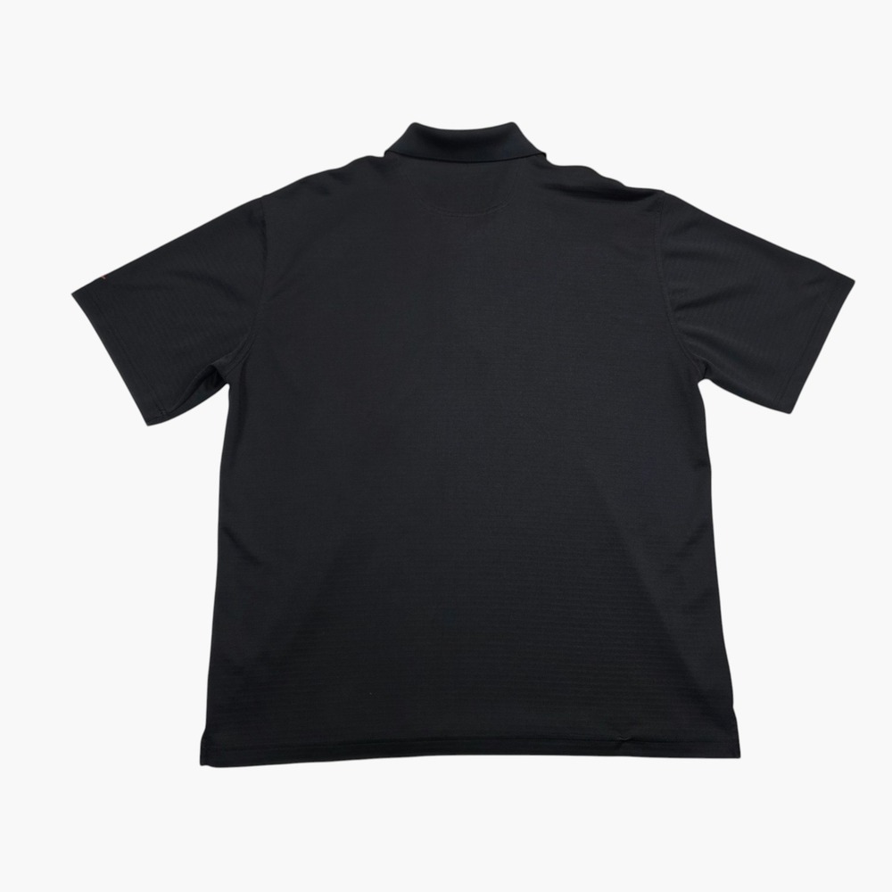 Greg Norman Mens Play Dry Golf Polo Shirt Black Short Sleeve Size Large L - Picture 9 of 9